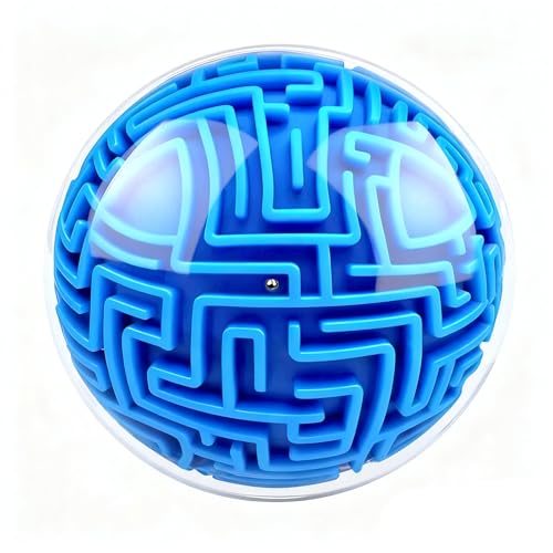 Image of Hymaz 3D Puzzle Maze Ball, Memory Sequential Gravity Cube Balls Educational Toys for Kids Teens & Adults, Hard Challenges Game Lover Tiny Balls Brain Teasers Game Gifts
