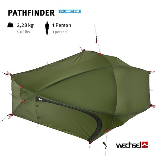 Wechsel Trekkingzelt Pathfinder für 1 Person, Geodätisches Design
