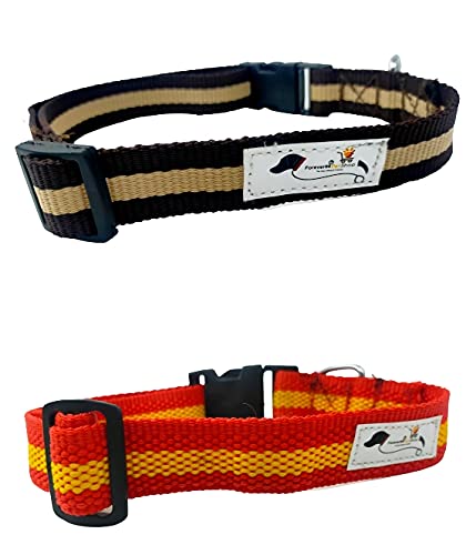 Forever99 Pet Shop Nylon Dog Adjustable Collar Neck Belt for Large Dogs multi color to fit all adjustable combo 2 pack (B07X8NBFNW) Amazon Price History, Amazon Price Tracker