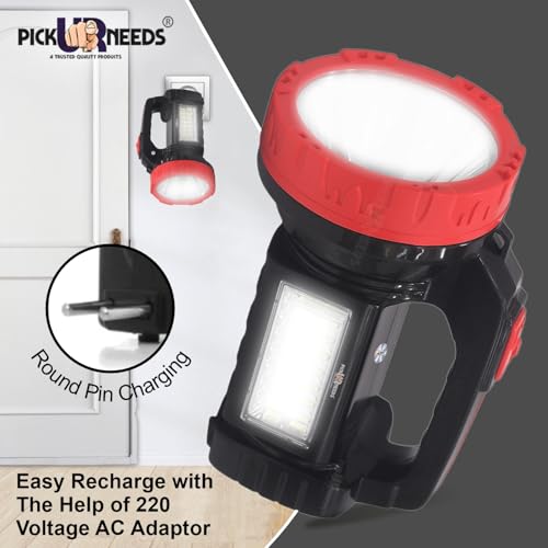 Image of Pick Ur Needs 50W Emergency Long Range Rechargeable Bright Laser Search Torch Light with 16 SMD