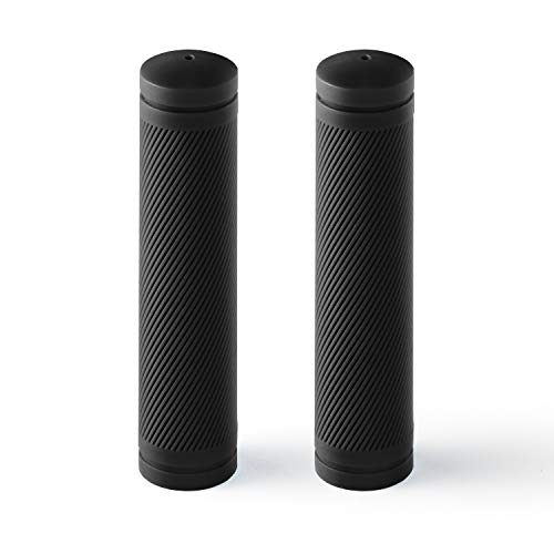 BW MTB Bike Grips – Comfortable and Grippy 130mm Bicycle Handlebar Grips – Black