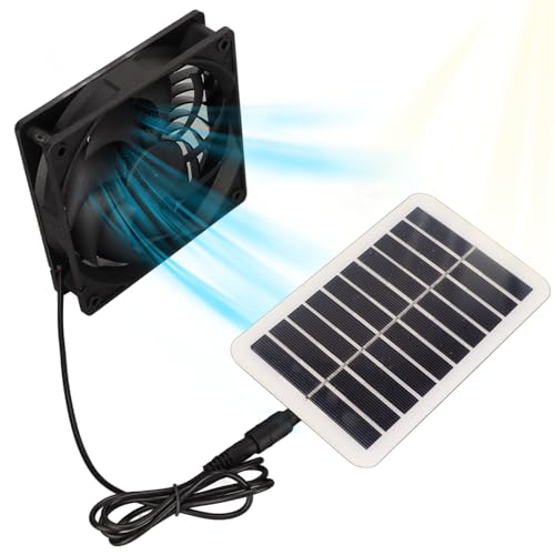 Solar Power Panel Exhaust Fan 15W Energy Saving Odor Removal