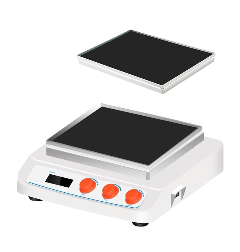 Benchtop Linear Shaker Orbital Rocker Lab Shaking Instrument Testing Device with Universal Tray Shaking Mode Orbital Speed Range 60 to 400rpm (Optional to 500) Amplitude 8mm