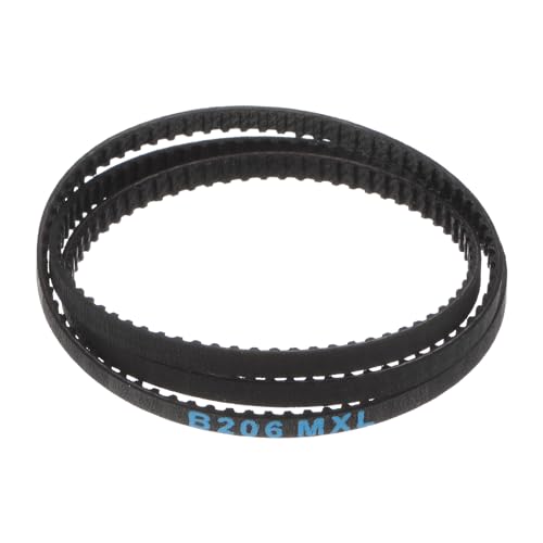 sourcing map 165-MXL-012 Gummi Zahnriemen 206 Zähne 419,1mm Länge x 3,175mm Breite Keilriemen Antriebsriemen Zahnriemenscheiben Riemen Geschlossene Schleife Riemenscheibe