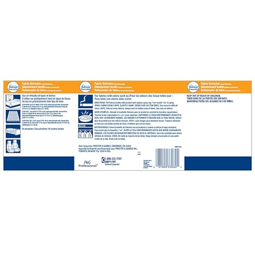 image for Febreze Professional Fabric Refresher Spray, 3 Pack, Deep Penetrating,