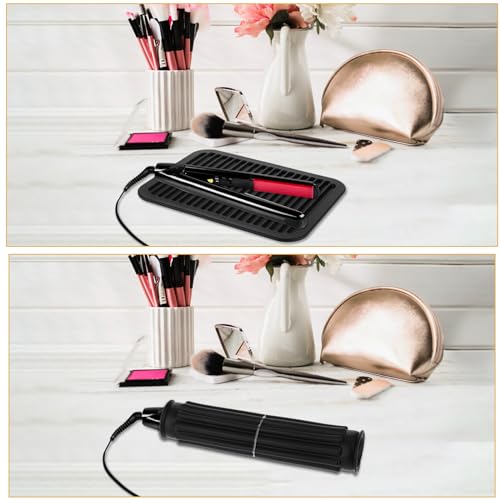 Tapete grande resistente al calor para planchas de cabello miniatura 5