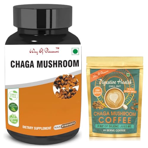 Way Of Pleasure Chaga Mushroom Capsule for Immunity Booster For Men & women (60 Capsule) Way Of Pleasure Chaga Mushroom Capsule for Immunity Booster For Men & women (60 Capsule)