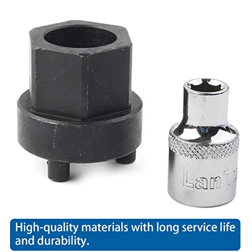 Belomi 2 Pcs/Set A/C Compressor Clutch Hub Remover, Performance Clutch Hub 0.78" Tool With 0.28" Socket, For Drive Hub Of Denso Clutchless Compressors Compatible With 5Se09C, 5Se12C, 5Sel12C, 5Sl12C #TOP2