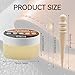 JAOJAO Leather Burnishing Gum, Leather Edge Sealer with Wool Applicator Wood Polishing Stick Anti-wear and Cracking High Adhesion Increase Gloss for leather Shoes Bags Goods Maintenance 100g