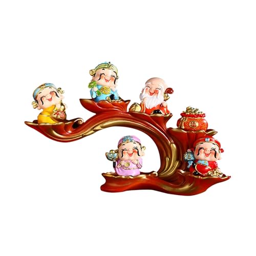 Figurine du Dieu de la Fortune pour table de fête du Printemps et salon