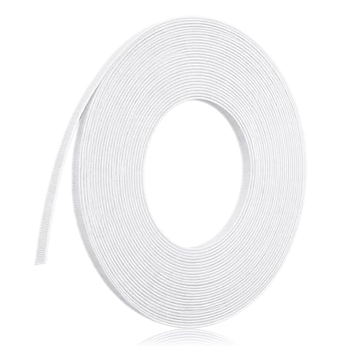 XLIUAX 45 Yards Polyester Knochen Korsett Fischbein, 6mm Weißer Näh-durch niedrige Dichte Korsett-Knochen Korsettstab zum Nähen von Hochzeitskleider Korsetts Nährahmen Zubehör