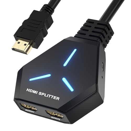 HDMI Splitter 1 In 2 Out, 4K 3D 1080P Support