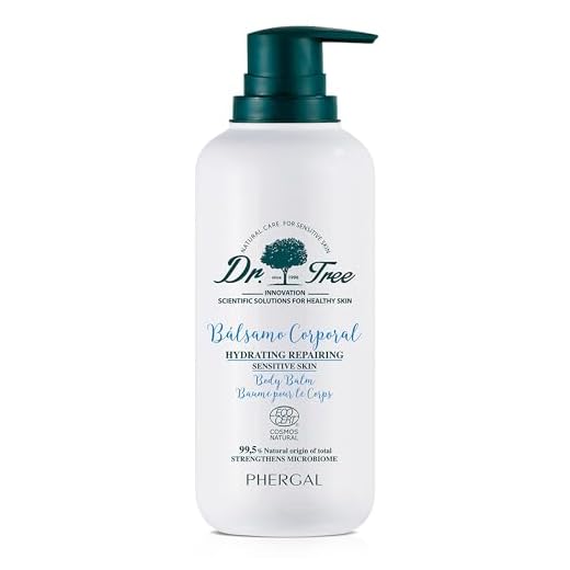 Dr. Tree Bálsamo Corporal Hidratante, Pieles Sensibles, Repara y Nutre, Rápida Absorción, Airless, Sin Sulfatos SLE, SLS, Sin parabenos, Sin siliconas, 99,5% Ingredientes Naturales, ECOCERT