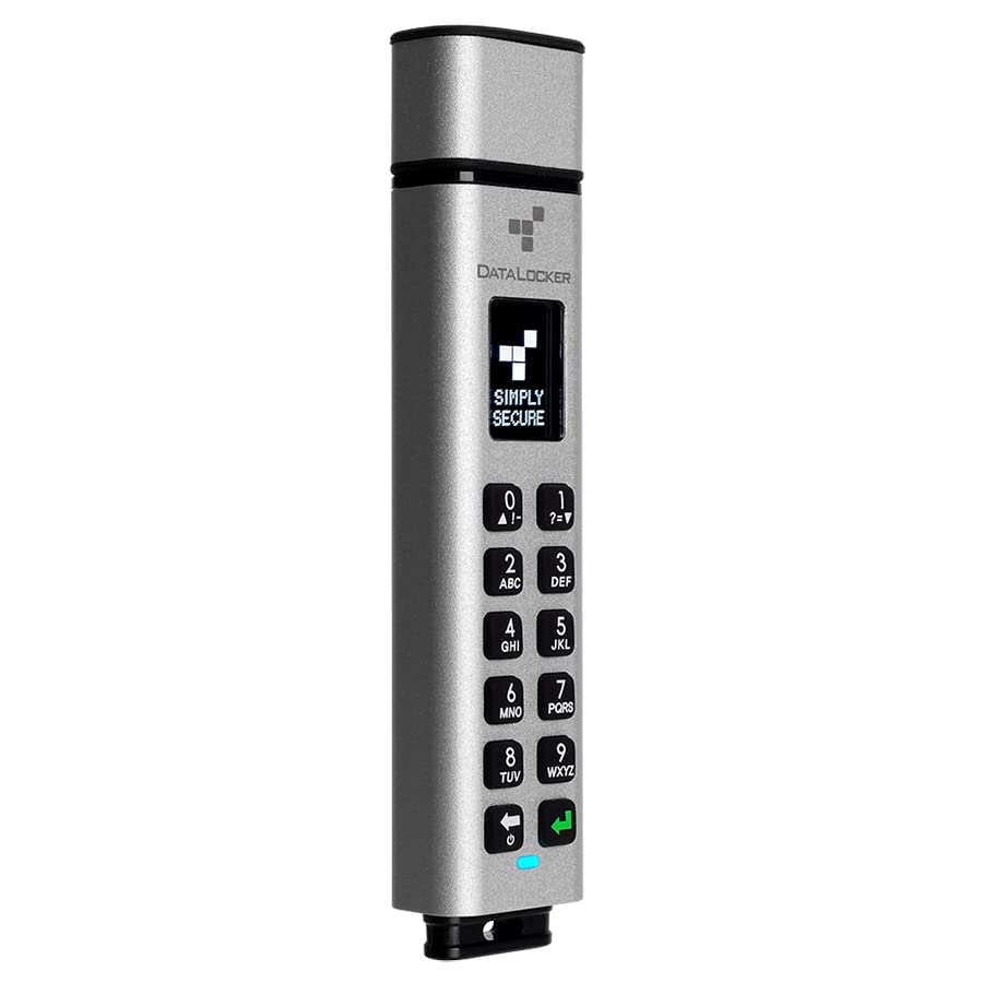 DataLocker Sentry K350 USB 3.2 Gen 1 512GB microSATA SSD with AES-256bit Hardware Encryption, OLED Display and Keypad, FIPS 140-2 Level 3 Certified, DSGVO/GDPR Compliant, SK350-512-FE