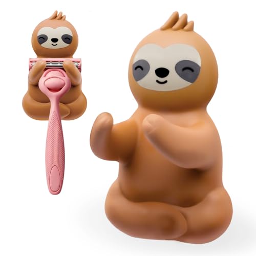 Mhfpl Cute Sloth Razor Holder Shower, Cute Gadgets Leg Razor Holder, Funny Bathroom Decor Accessories for Women Mom Sister Friend Wife Girlfriend, Women's Razor Hang in Shower, Sloth Gifts for Women