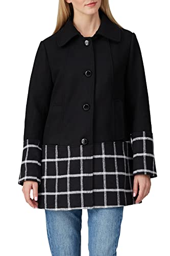 Slate & Willow Rent The Runway Pre-Loved Black Windowpane Wool Coat3