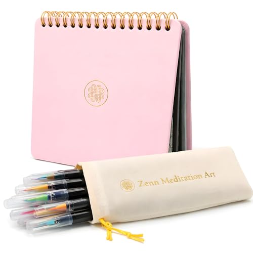 Zenn Meditation Art Livre de coloriage mandala rose pétale pour adulte | Peinture et journal pour la pleine conscience, la relaxation, l'anxiété et le...