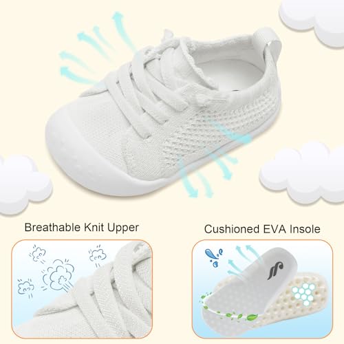 Image of JIASUQI Baby Shoes for Toddler Boys Girls Sneakers Slip on Walking Shoes for Babies