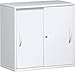 Produktbild Geramöbel Schiebetürenschrank 1 Dekor-Einlegeboden, abschließbar, 800x425x768, Weiß/Weiß