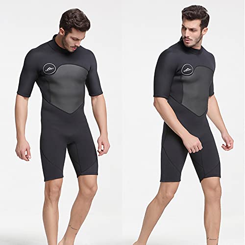 Giantree Roupa de mergulho masculina curta, roupa de mergulho de corpo inteiro para mergulho, surfe,