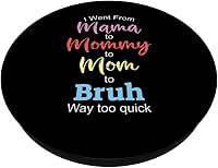 Vista 2 de Niño Mamá Bruh PopSockets intercambiables PopGrip