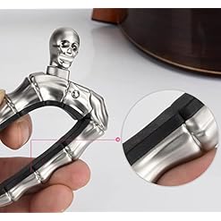 Hm Vicyy Capodastre Skull Knob Design Alloy Capo pour Guitare Classique Électrique Acoustique Banjo Ukulélé Changement… - Les Beatles, Paul McCartney, John Lennon, RIngo Starr, George Harrison Hm Vicyy Capodastre Skull Knob Design Alloy Capo pour Guitare Classique Électrique Acoustique Banjo Ukulélé Changement… – Image 3