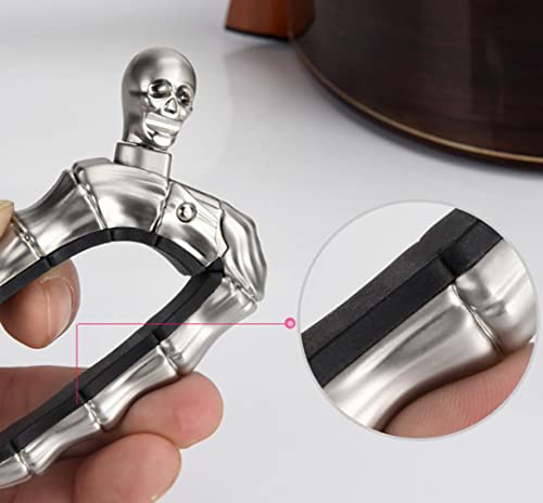 Hm Vicyy Capodastre Skull Knob Design Alloy Capo pour Guitare Classique Électrique Acoustique Banjo Ukulélé Changement… - Les Beatles, Paul McCartney, John Lennon, RIngo Starr, George Harrison Hm Vicyy Capodastre Skull Knob Design Alloy Capo pour Guitare Classique Électrique Acoustique Banjo Ukulélé Changement… – Image 4