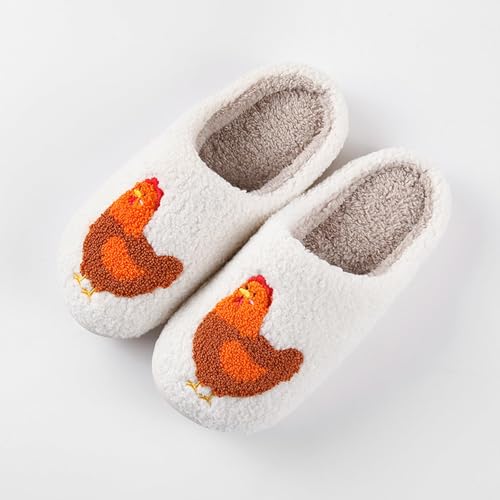 Women's Men's Cute Evil Eyes Slippers Strawberry Slippers Fuzzy Plush Soft Warm Home Bedroom House Shoes2