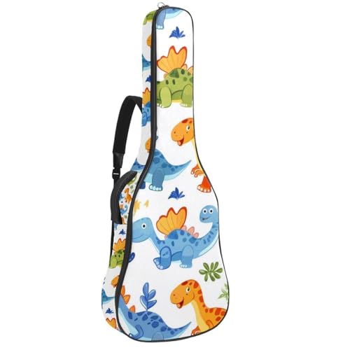 Sac à dos pour guitare acoustique 109 cm souple imprimé dinosaure