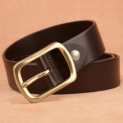 Men's Leather Belt With Needle Buckle Genuine Leather Belt Versatile Belt2