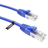 CableCreation 100 Feet CAT 5e Ethernet Patch Cable, RJ45 Computer Network Cord, Cat 5e Patch Cord LAN Cable UTP 24AWG+100% Copper Wire, 30.5m, Blue Color
