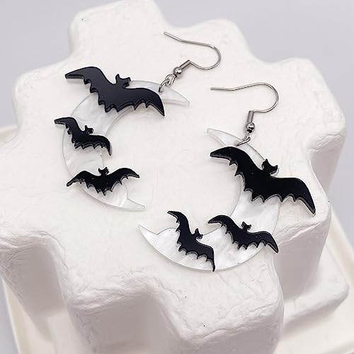 Festive Thanksgiving & Halloween Dangle Earrings – Turkey, Pumpkin, Ghost Designs for Fall/Party, Lightweight Wooden Drop Earrings4