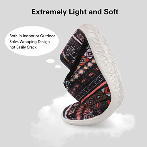 Image of Spesoul Fuzzy House Slippers for Women Men Indoor Closed Back Lightweight Cozy Faux Furry Lining Barefoot House Shoes Slipper Socks for Bedroom Home Office Yoga Outdoor Walking Shoes