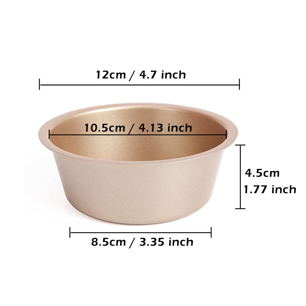 CANDeal 10 cm forma do ciasta, nieprzywierająca okrągła forma do ciasta, Boże Narodzenie, urodziny, ślub, mini ciasto, zestaw przyborów do pieczenia, zdrowy i trwały, jednoczęściowy wzór (6)