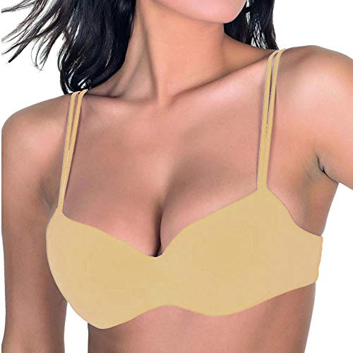 Rebeca Shop Aris Cinzia Beha met beugel, gevoerd, van microvezel - doorzichtig - 3