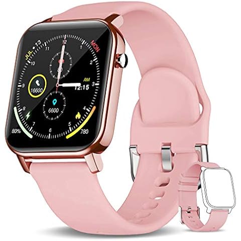 KOSPET GTO Smart Watch, Fitness Trackers with Blood Oxygen, Heart Rate Sleep Monitor Activity Tracker, IP68 Waterproof Sports Watch 1.4” Full Touch Screen Smartwatch for Women(Two Straps) Cover