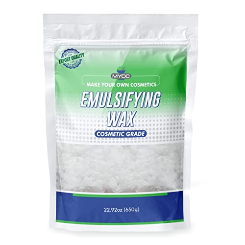 Myoc Emulsifying Wax 22Oz, Emulsifying Wax Cosmetic Grade, Emulsifying Wax Bulk, Emulsifying Wax For Lotion Making, Emulsifying Wax For Hair Products,