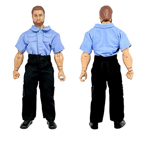 Set Of All 7 Wrestling Arena Crew Action Figures #TOP4