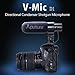 Aputure V-Mic D1 Super-Cardioid Directional Condenser Shotgun Microphone with Windscreen, Windshield and Cold Shoe Mount,Low-cut Filter,Video Shooting For Canon / Nikon / Sony Etc DSLR Camera