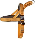 Hecho de nailon y neopreno Nobby Classic Preno - Arnés Noruego (60-76 cm+46 cm/25-35 mm, Naranja/Gris)