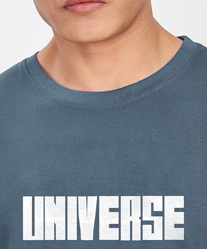 Image of SHODOX Bio-Washed Anti Bacterial 100% Pure Cotton Men's Oversized Aesthetic Premium Printed T-Shirt | Cozy Soft, Less Wrinkles Loose Fit, Drop Shoulder, Korean Baggy Style Tees for Mens