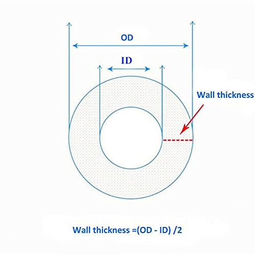 PVC Schlauch 1-10meter Lebensmittelgrad Peristaltikpumpe Rohr Silikonrohr Schlauchrohr Innendurchmesser 0,8-7,9 mm Silikonschlauch (Length : 10Meters, Specification : 4.8mm x 8mm)
