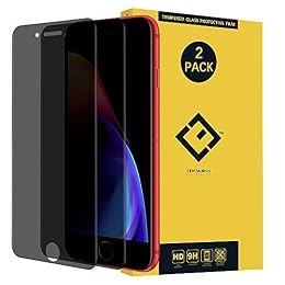 CE CENTAURUS ELECTRONICS Compatible with iPhone 7 Plus / 8 Plus Privacy Glass Screen Protector,(2 Pack) Anti-Spy Anti-Fingerprint Ultra-Thin Anti-Scratch 9H Hardness Tempered Glass Protective Film