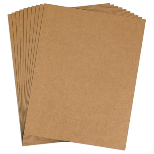 110lb Kraft Cardstock 8.5 x 11 Thick Cardstock Goefun 24 Sheets Brown Card Stock for Invitations Menus Poster DIY Card(300 GSM)