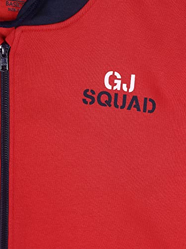 Image of Gini & Jony Boys Red Plain Knits Jacket
