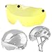Luzhengyang UV- Resin Goggles Replacement Lens | -UV Scratch- PC Lens | Windproof Eye ion | Removable Lens for Biking Cycling Scooter Triathlon | Men Women Adults Outdoor Sports Gear - Yellow