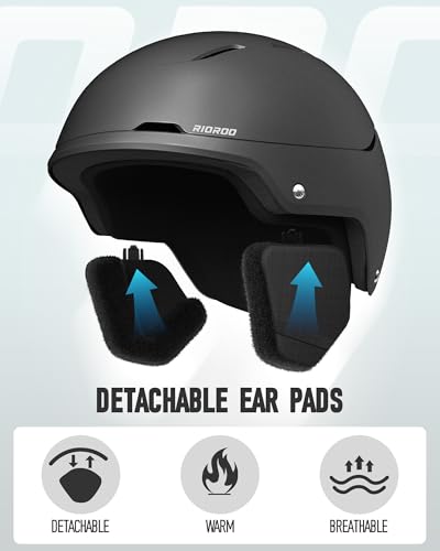 RIOROO Ski Helmet With Goggles Set, Adjustable Vent Sports Helmet With Protective Goggles, Suitable For Snow Sports, Snowboard Skiing Windproof, Suitable For Male And Female Teenagers Ski Helmets - Image 4