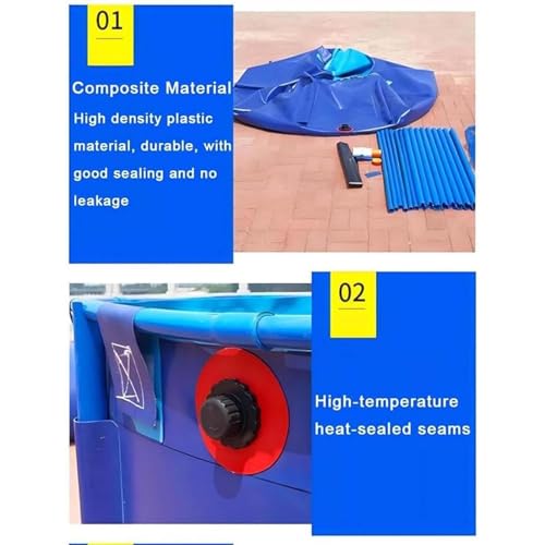 Piscine d'aquarium multifonction pour élevage extérieur en bâche - 3