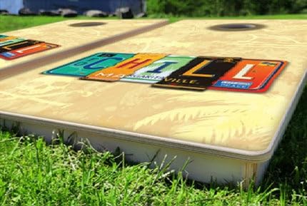 Margaritaville License to Chill Pro Cornhole Bean Bag Toss Game 24x48 with 8 Regulation 16oz Bags