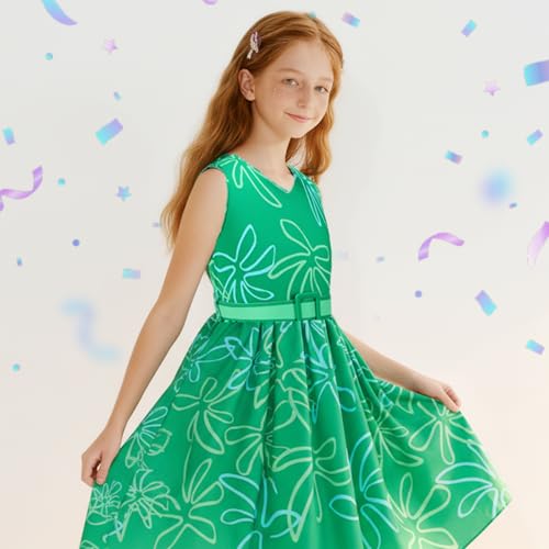Disfraz verde Disgust para niña 3-4 años miniatura 3
